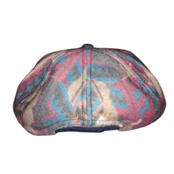Vintage Carhartt Aztec Blanket Pattern SnapBack Hat Made In USA OSFM - Picture 3 of 9